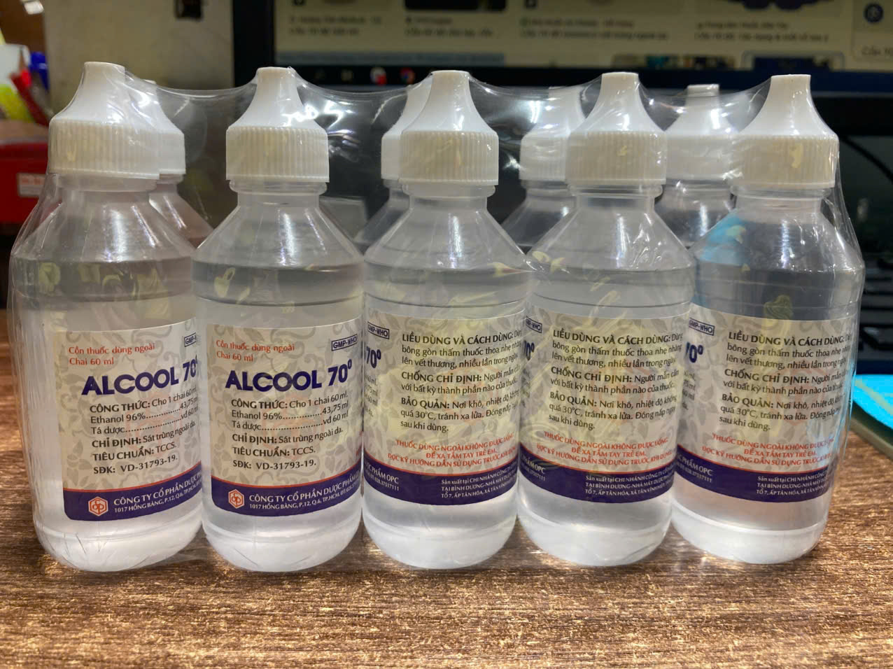 Cồn 70 độ 60ml